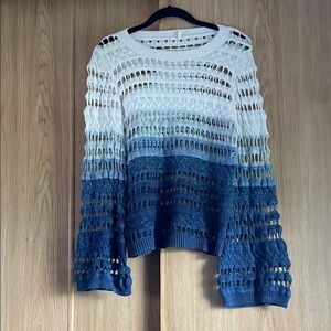 Maurices Blue and White Knit Sweater